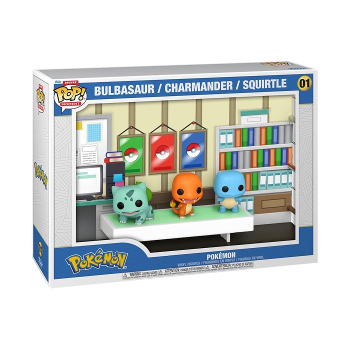 Funko Pop! Deluxe Moment Bulbasaur Charmander y Squirtle Figura Coleccionable 73254