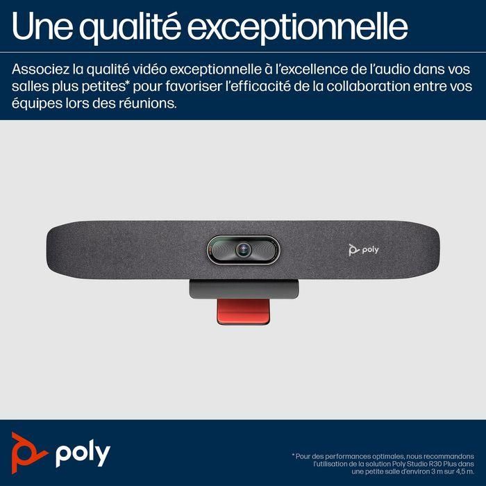 HP Studio R30 USB Video Bar - Barra de Video Profesional para Colaboración con Audio Superior 11