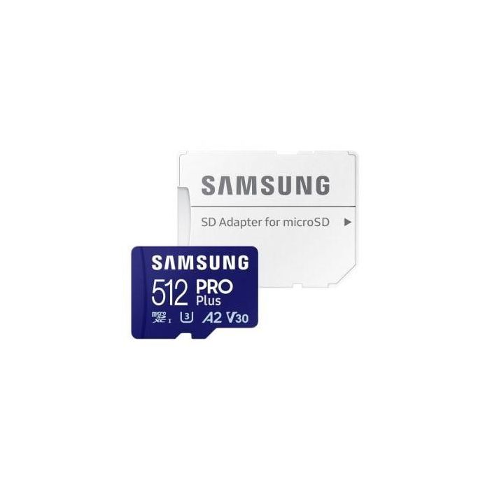 Tarjeta de Memoria Samsung PRO Plus 2023 512GB microSD XC/ Clase 10/ 180MBs 1 Tarjeta de Memoria Samsung PRO Plus 2023 512GB microSD XC/ Clase 10/ 180MBs 1