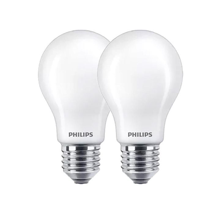 Philips Bombilla LED Estándar E27 9W (Eq. 75W) 1055 lm 4000K Luz Día Clase Energética E - Pack 2 Unidades 0 Philips Bombilla LED Estándar E27 9W (Eq. 75W) 1055 lm 4000K Luz Día Clase Energética E - Pack 2 Unidades 0