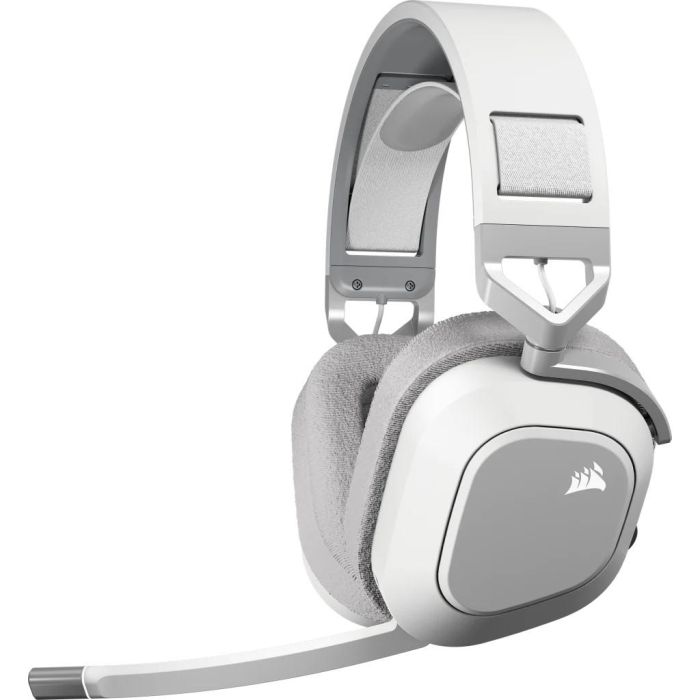 Corsair HS80 MAX Wireless Auriculares Gaming Blancos con Bluetooth y Dolby Atmos para PC y Mac