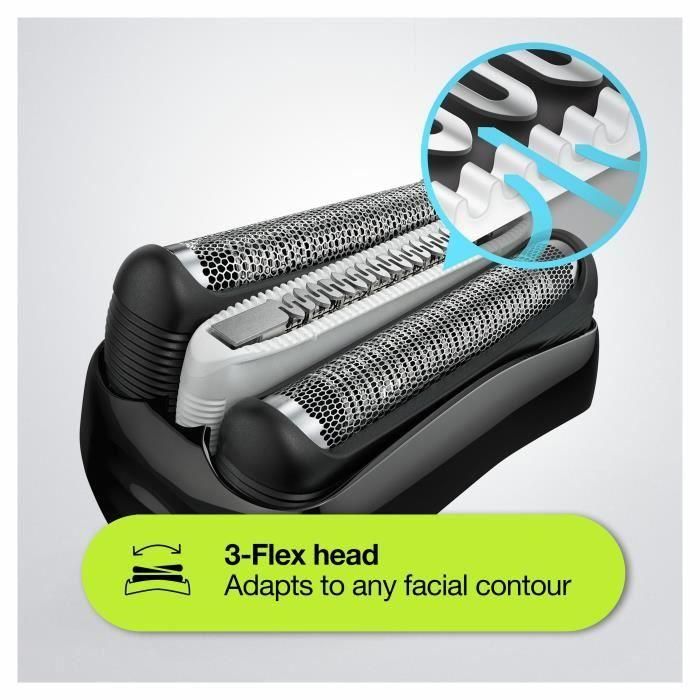 Afeitadora de barba eléctrica para hombre - BRAUN - Series 3 Shave & Style 3010BT - Tecnología Wet & Dry - Negro/Azul 4 Afeitadora de barba eléctrica para hombre - BRAUN - Series 3 Shave & Style 3010BT - Tecnología Wet & Dry - Negro/Azul 4