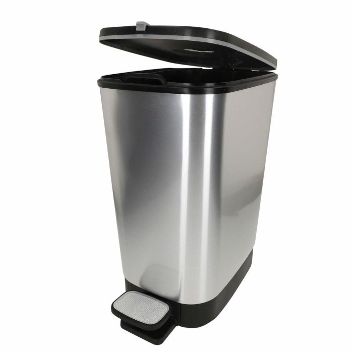 Cubo de basura Curver Gris Plástico 25 L (4 Unidades) 6 Cubo de basura Curver Gris Plástico 25 L (4 Unidades) 6