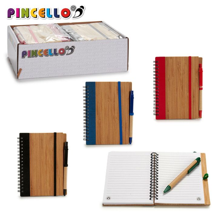 Libreta Bambu Goma Lisa Y Boli 16X12Cm S Pincello (24 Unidades) 2 Libreta Bambu Goma Lisa Y Boli 16X12Cm S Pincello (24 Unidades) 2