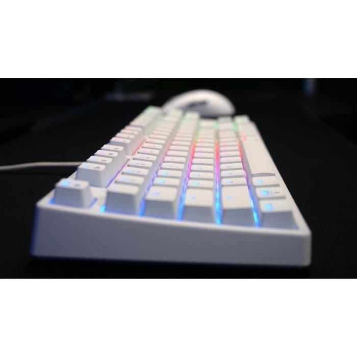 Teclado - CHERRY - XTRFY K4V2 - RGB - 80% TKL - AZERTY - Blanco 3