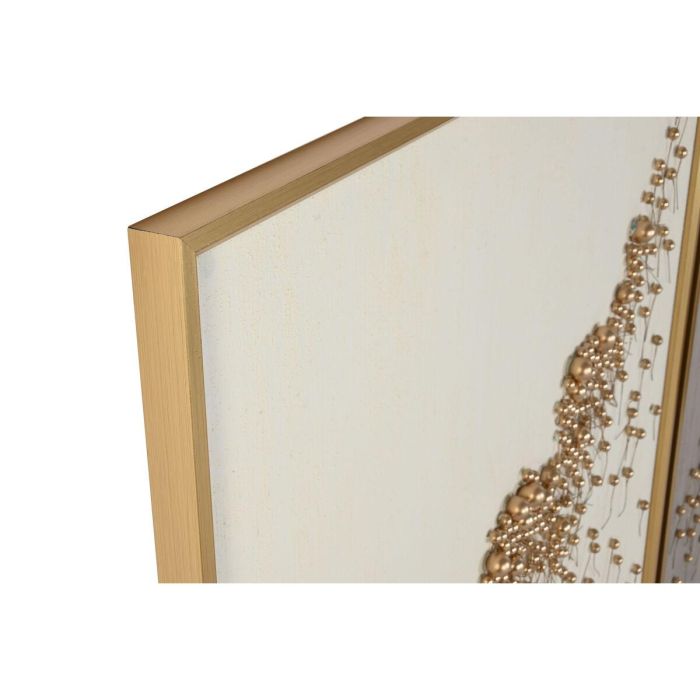 DKD Home Decor Set de 2 Cuadros Modernos Decorativos de Lienzo Gris Beige con Marco PS 3.5 x 120 x 90 cm con Bolitas 3 DKD Home Decor Set de 2 Cuadros Modernos Decorativos de Lienzo Gris Beige con Marco PS 3.5 x 120 x 90 cm con Bolitas 3