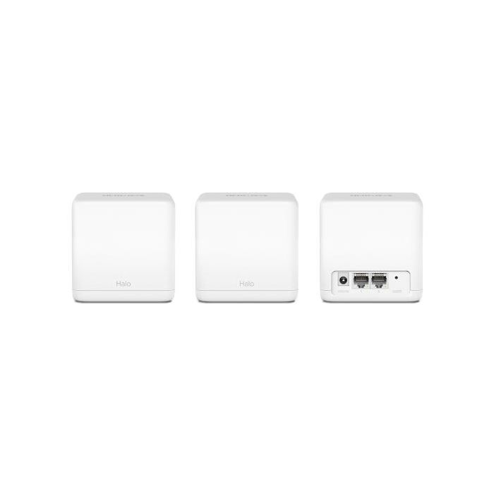 Mercusys Router Mesh Halo H30G AC1300, Cobertura 320m², Hasta 100 Dispositivos, Wi-Fi Unificado, 2 Puertos Gigabit, Pack de 3 1 Mercusys Router Mesh Halo H30G AC1300, Cobertura 320m², Hasta 100 Dispositivos, Wi-Fi Unificado, 2 Puertos Gigabit, Pack de 3 1