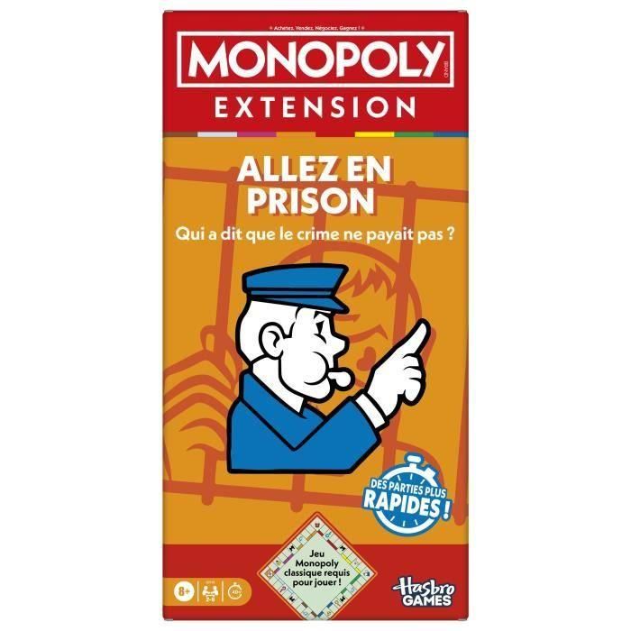 Monopoly Go to Jail Expansion, hace que el clásico juego Monopoly sea más divertido y rápido, juegos de mesa, de 2 a 6 jugadores, 40 m Monopoly Go to Jail Expansion, hace que el clásico juego Monopoly sea más divertido y rápido, juegos de mesa, de 2 a 6 jugadores, 40 m