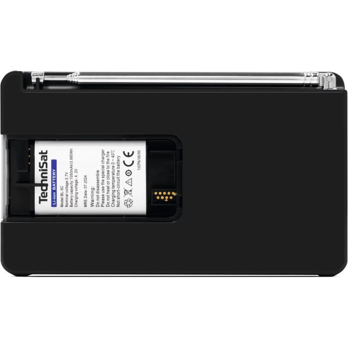 TechniSat 1 ASA DigitRadio Radio Digital Portátil Negro/Plata