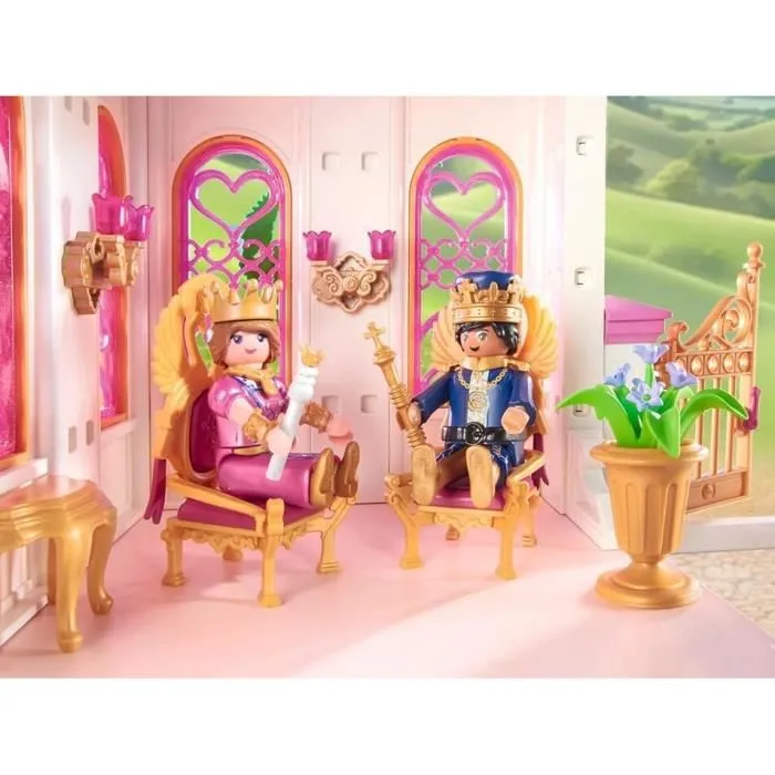 Playmobil 71845 Palacio con pareja real y 2 tronos, Princesas Mágicas, 421 piezas, A partir de 4 años