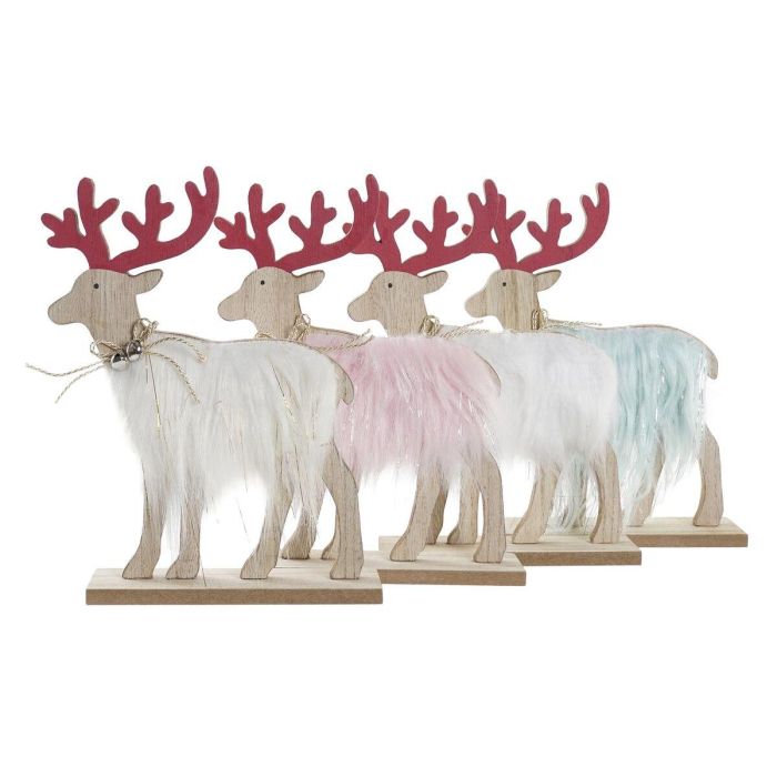 Figura Navidad Alpina DKD Home Decor Beige Rosa 5 x 16 x 23 cm (4 Unidades) 3 Figura Navidad Alpina DKD Home Decor Beige Rosa 5 x 16 x 23 cm (4 Unidades) 3