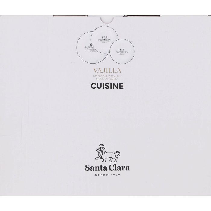 Santa Clara Vajilla Redonda "Cuisine" 18 Piezas (2 Unidades) 8 Santa Clara Vajilla Redonda "Cuisine" 18 Piezas (2 Unidades) 8