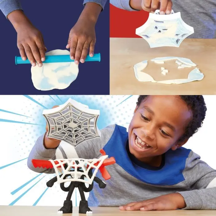 Play-Doh Spider-Man Lanza Y Atrapa Marvel F9827 Set de Juego Hasbro +4 Años 2