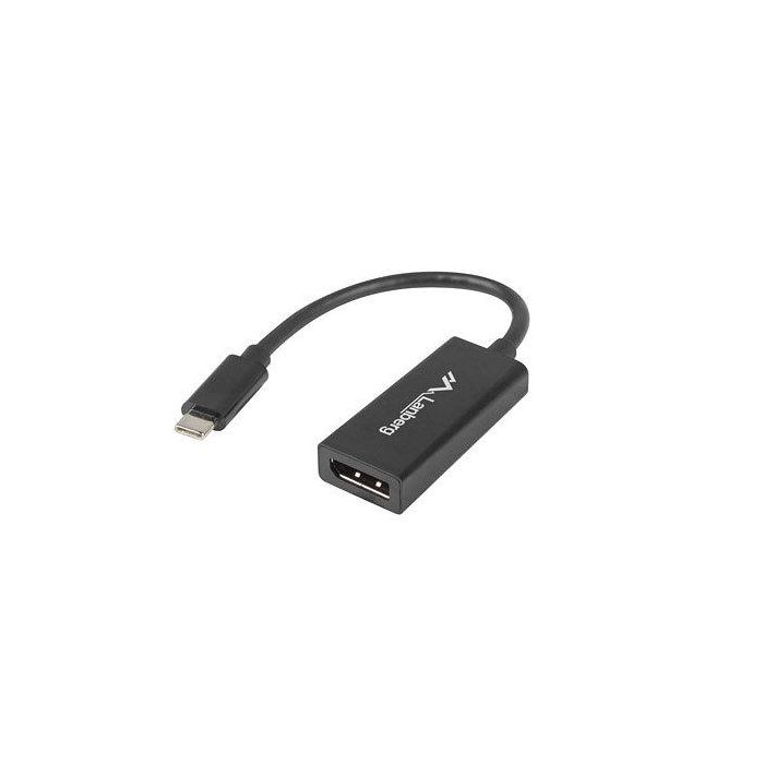 Lanberg AD-UC-DP-01 adaptador de cable de vídeo 0,15 m USB Tipo C DisplayPort Negro Lanberg AD-UC-DP-01 adaptador de cable de vídeo 0,15 m USB Tipo C DisplayPort Negro