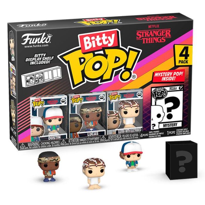 Blister 4 figuras Bitty POP Stranger Things Dustin 1