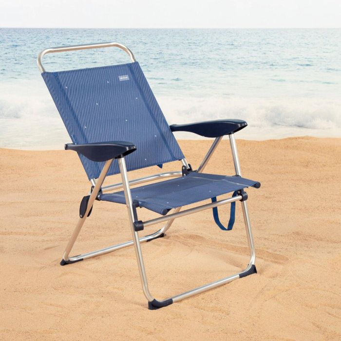 Silla de Playa Aktive 48 x 100 x 60 cm (2 Unidades) 4 Silla de Playa Aktive 48 x 100 x 60 cm (2 Unidades) 4