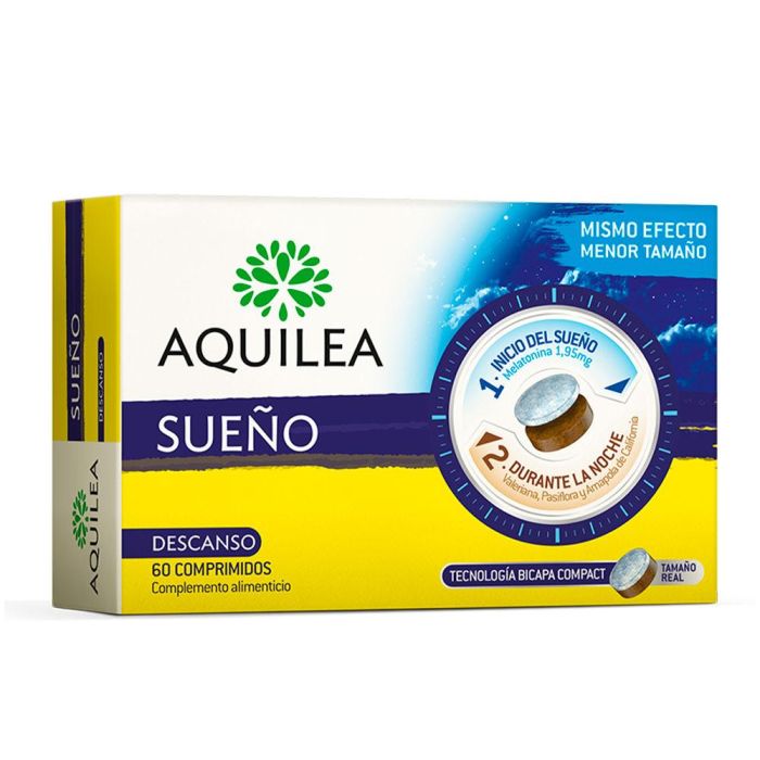 Aquilea Sueño 1.95 Mg 60 Comprimidos Bicapa para Alteraciones del Sueño Aquilea Sueño 1.95 Mg 60 Comprimidos Bicapa para Alteraciones del Sueño