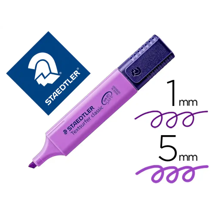 Staedtler Textsurfer Classic 364 Rotulador fluorescente violeta, trazo 1-5 mm 0 Staedtler Textsurfer Classic 364 Rotulador fluorescente violeta, trazo 1-5 mm 0