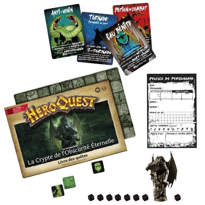 HeroQuest Quest Pack La Cripta de la Oscuridad Eterna, juego de rol, juego de mesa, sistema de juego HeroQuest requerido, Avalon Hill 2