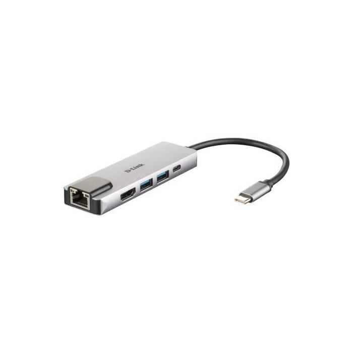 D - link Hub M520 2 Usb 3.1 con HDMI 4K, USB-C Power Delivery 60W y Ethernet Gigabit