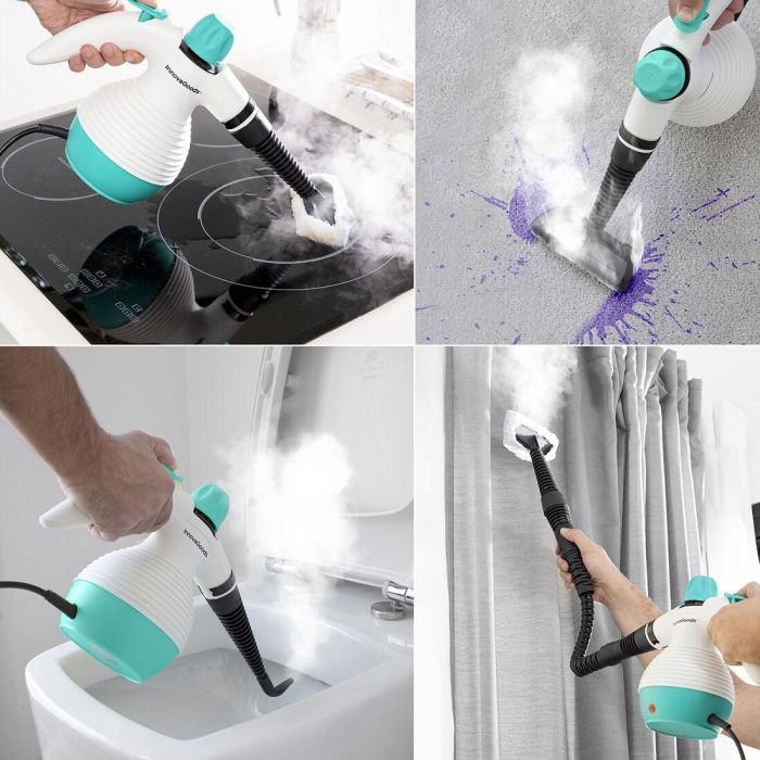 Vaporeta de Mano Multiusos con Accesorios 9 en 1 Steany InnovaGoods 0,35 L 3 Bar 1000W 8 Vaporeta de Mano Multiusos con Accesorios 9 en 1 Steany InnovaGoods 0,35 L 3 Bar 1000W 8