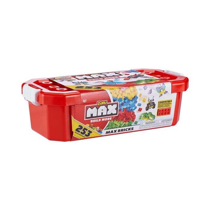 Zuru Max Build Caja Construcción Ladrillos 253 Piezas c/ Almacenamiento - Compatible Otras Marcas, Edad +3, 18x39x12cm 3 Zuru Max Build Caja Construcción Ladrillos 253 Piezas c/ Almacenamiento - Compatible Otras Marcas, Edad +3, 18x39x12cm 3