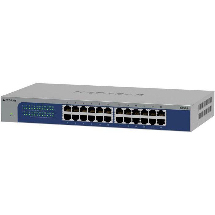 Netgear Switch Gigabit de 24 Puertos 100/1000 Mbps - Conectividad de Escritorio de Alto Rendimiento