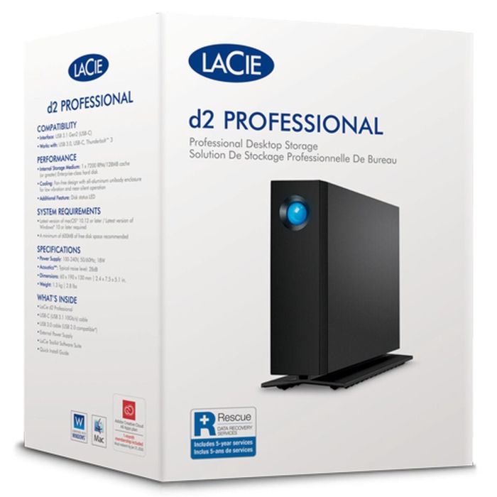 Disco Duro Externo LaCie STHA24000800 Negro 24 TB 1 Disco Duro Externo LaCie STHA24000800 Negro 24 TB 1