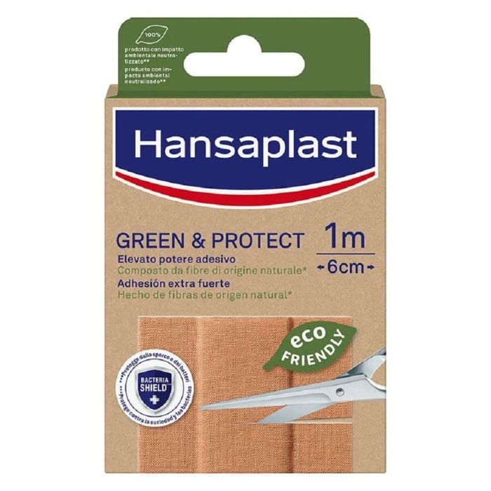 Hansaplast Hp Green & Protect Apósitos 10 X 6 cm 1