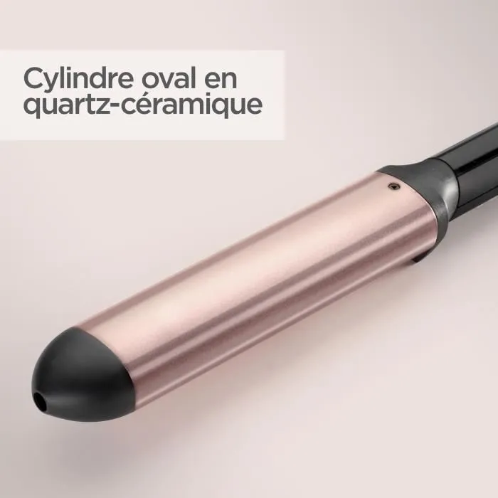 Babyliss Rizador de Varita Ondulador Ovalado C457E Cuarzo-Cerámica 6 Temperaturas 160°C-210°C