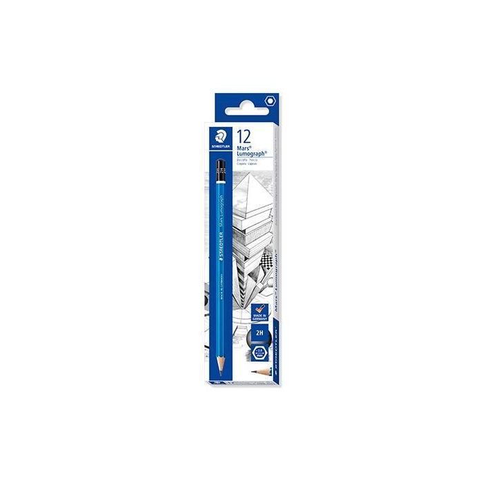 Staedtler Lápiz De Grafito Lumograph 100-2H Caja 12 Ud