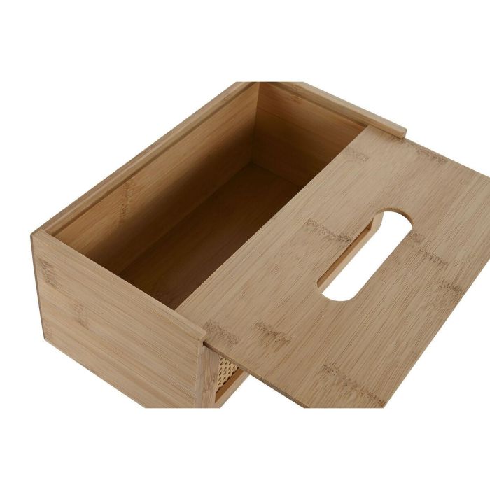 Caja Pañuelos Basicos DKD Home Decor Natural 13 x 10 x 25 cm 2