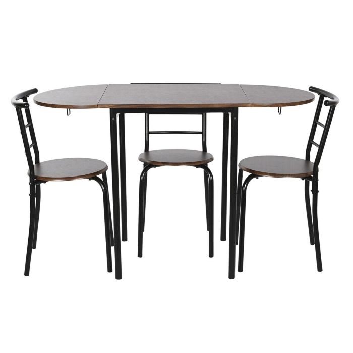 Mesa Basicos DKD Home Decor Negro Marron 55 x 78 x 121 cm Set de 5 5 Mesa Basicos DKD Home Decor Negro Marron 55 x 78 x 121 cm Set de 5 5