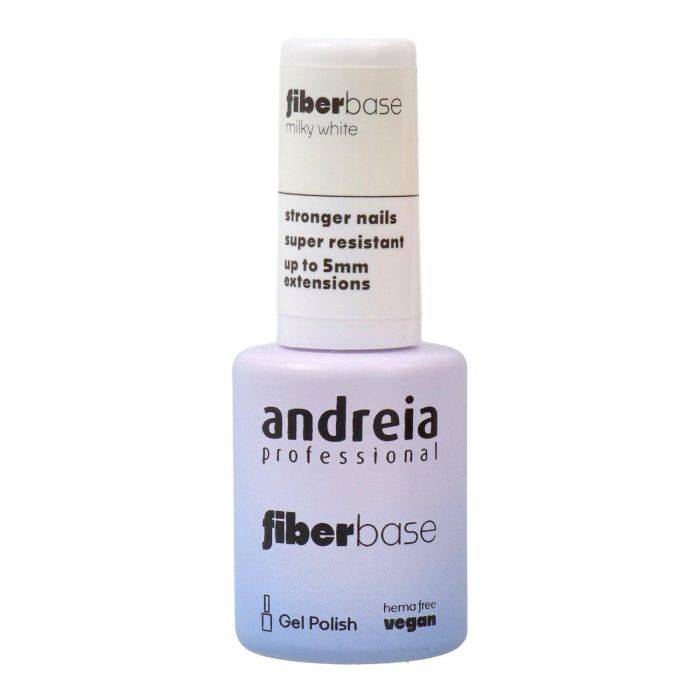 Andreia Base Gel Polish Color Milky White 10.5 ml - Protección Antirroturas