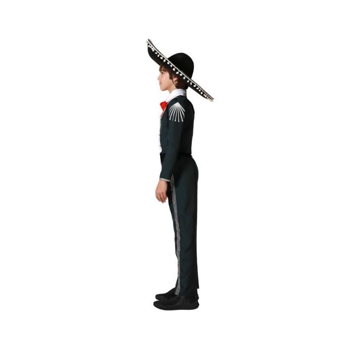 Disfraz Mariachi Traje Negro Niño Infantil 10-12 Años 1