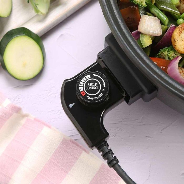 Orbegozo Olla Eléctrica PZ 3670 1500W Capacidad 5L Cocina Fácil Sana Freír Guisar Asar Paellas Tortillas Pizzas