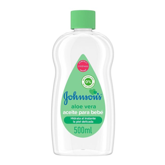 Johnsons Aloe vera aceite para bebe 500 ml Johnsons Aloe vera aceite para bebe 500 ml