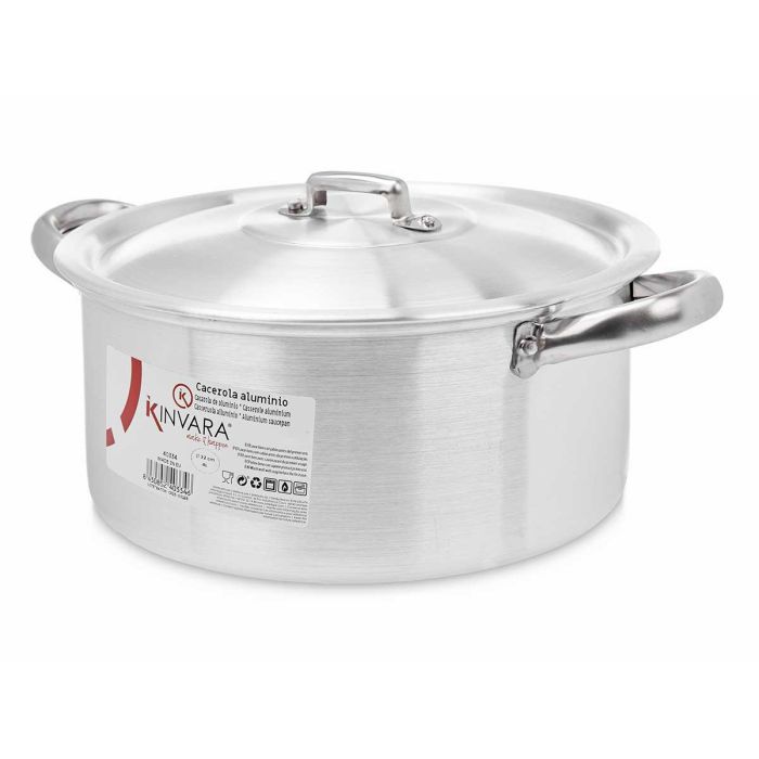 Cacerola de Aluminio Kinvara 22 cm 4 L - Apta Gas, Horno y Lavavajillas (10 Unidades) 1 Cacerola de Aluminio Kinvara 22 cm 4 L - Apta Gas, Horno y Lavavajillas (10 Unidades) 1