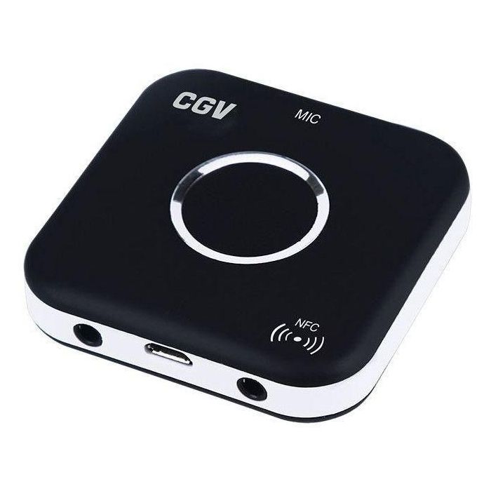 CGV 50903 MyBTplayer 1.0 Receptor Bluetooth con función Kit Manos Libres, NFC y 2 salidas de jack de 3,5 mm - Negro