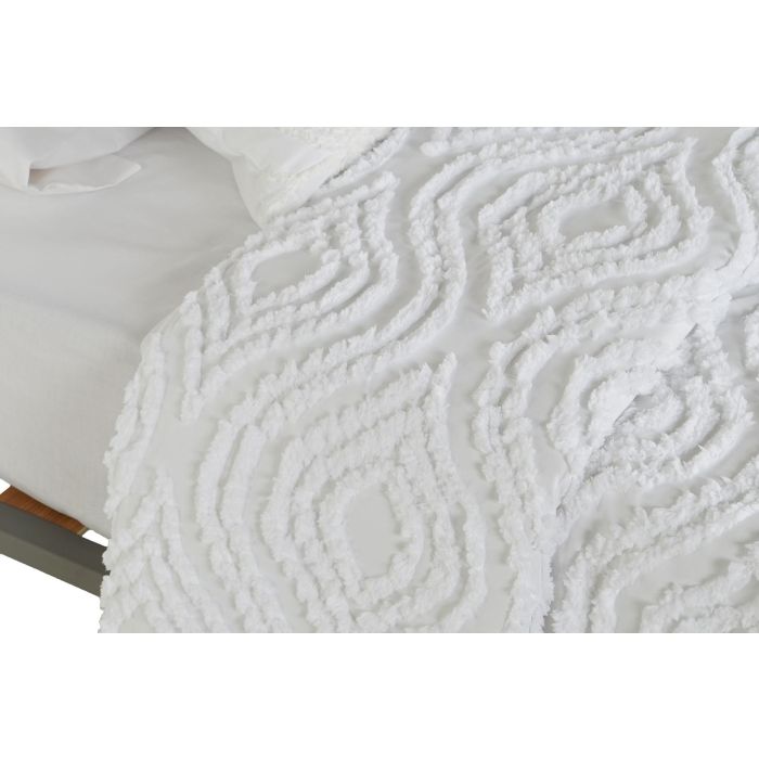 Colcha Boho DKD Home Decor Blanco 260 x 180 cm 1 Colcha Boho DKD Home Decor Blanco 260 x 180 cm 1