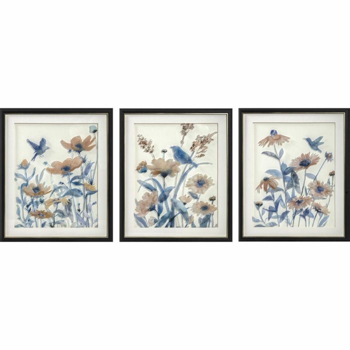 Cuadro Shabby DKD Home Decor Azul Beige 2 x 60 x 50 cm (3 Unidades) Cuadro Shabby DKD Home Decor Azul Beige 2 x 60 x 50 cm (3 Unidades)
