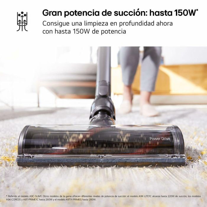 Aspirador Escoba Ciclónico LG A9C-SLIM1C 150 W 27 Aspirador Escoba Ciclónico LG A9C-SLIM1C 150 W 27