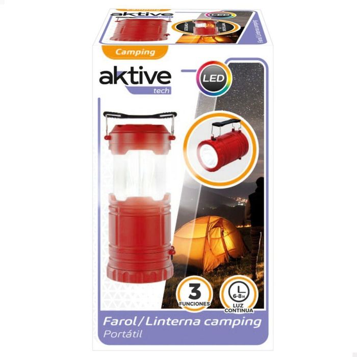 Farol LED Aktive Rojo Camping (6 Unidades) 1