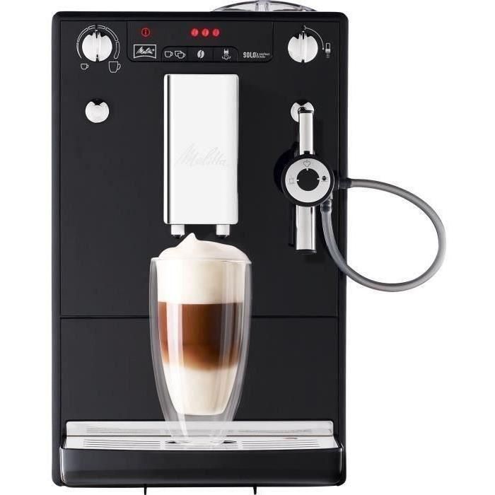 MELITTA E957-101 Cafetera espresso automática con molinillo de leche Caffeo Solo & Perfect - Negro 1