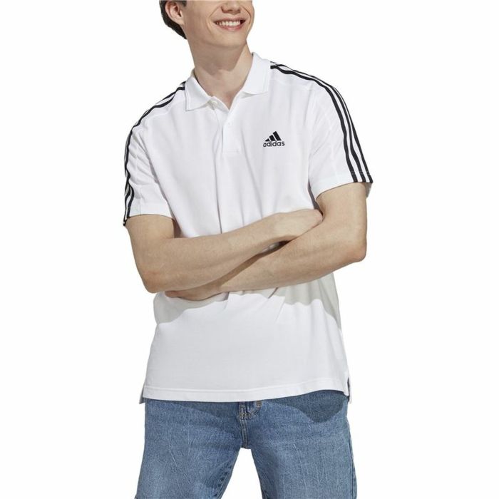 Polo de Manga Corta Hombre Adidas Essentials Blanco XL 6 Polo de Manga Corta Hombre Adidas Essentials Blanco XL 6