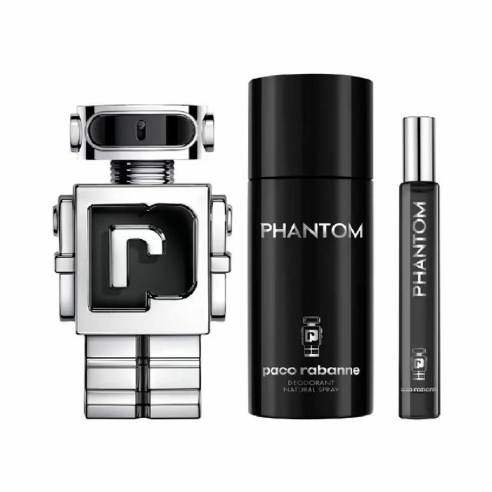 Rabanne Phantom Cofre de regalo para hombre - Set 3 pz: Eau de Toilette 100ml + Desodorante 150ml + Eau de Toilette 10ml