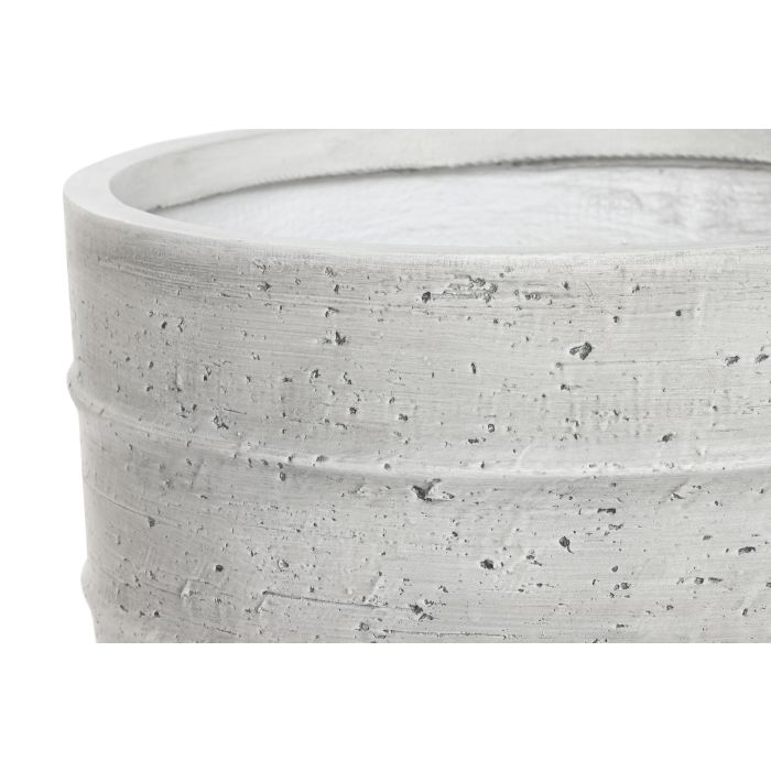 Macetero Terraza Y Jardin DKD Home Decor Gris 44.5 x 43.5 x 44.5 cm Set de 3 1