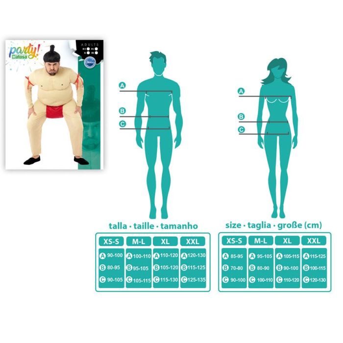 Disfraz Sumo Hombre Adulto XL 3 Disfraz Sumo Hombre Adulto XL 3