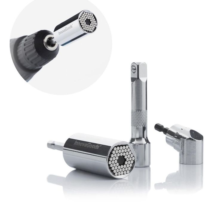 Llave de Vaso Universal con Accesorios Uniscrew InnovaGoods 2 Llave de Vaso Universal con Accesorios Uniscrew InnovaGoods 2