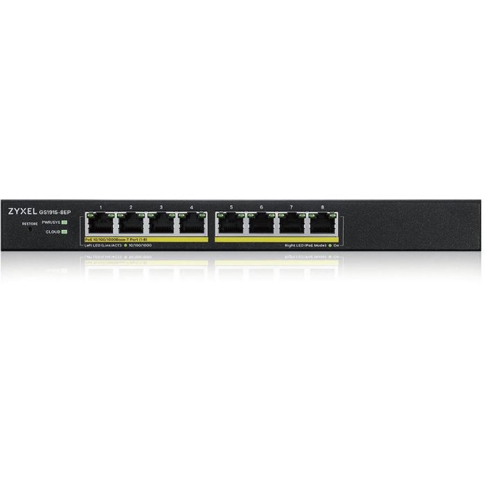 Zyxel Switch GS1915-8EP-EU0101F 8 Puertos Gigabit PoE 60W Nebula Smart 0 Zyxel Switch GS1915-8EP-EU0101F 8 Puertos Gigabit PoE 60W Nebula Smart 0